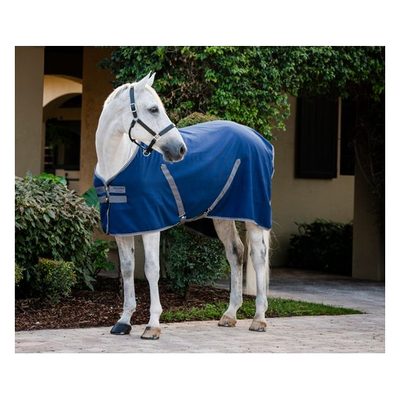 Rambo Stable Sheet - Navy/Thunderstorm Grey/Silver