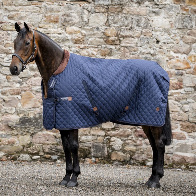 Horseware Signature Stable 200g blanket on a bay horse