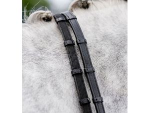 Horseware Jumper Reins w/Stoppers - Black