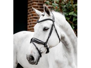 Horseware Diamante Flash Bridle - Black/Black