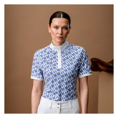 Alessandro Albanese Women's Alcina Short Sleeve Show Shirt - Sicilian Blue