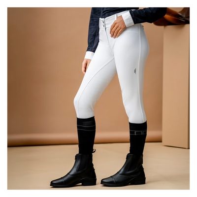 Alessandro Albanese Women's Allora Full Seat High Rise Breeches - White