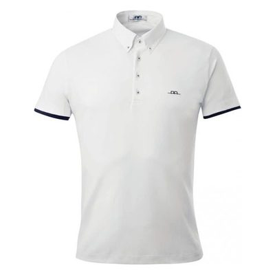 Alessandro Albanese Men's Dubai Short Sleeve Polo Competition Shirt - White
