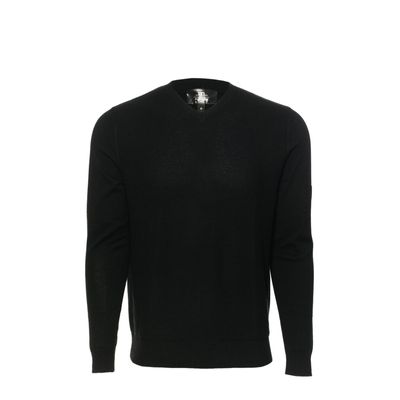 Alessandro Albanese Men's Milano Classic V Neck Sweater - Black
