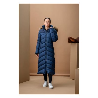 Alessandro Albanese Women's Nivia Ripstop Long Puffer Coat - Navy