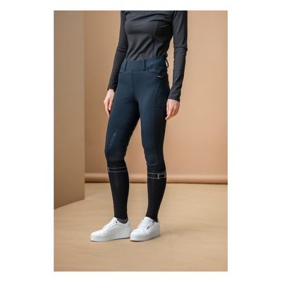Alessandro Albanese Women's Fina Full Seat Brushed Hybrid Breeches - Black