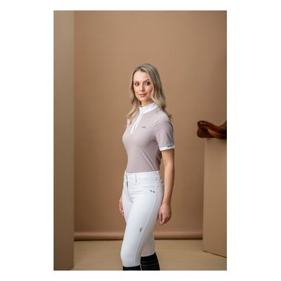 Alessandro Albanese Women's Mira Short Sleeve Show Shirt - Oyster