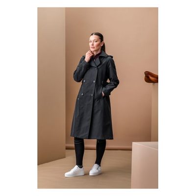 Alessandro Albanese Women's Isabella Riding Trench Coat - Black