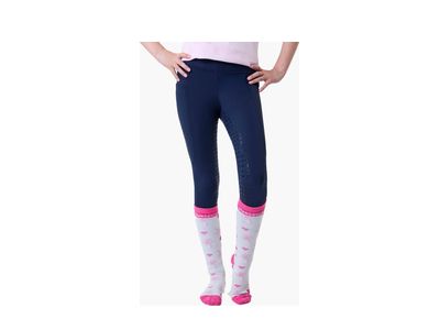 Horseware Kids' Full Seat Riding Tights - Navy