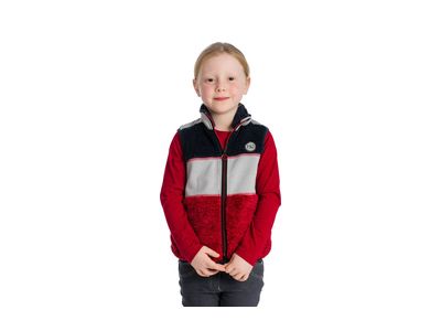 Horseware Kids' Sherpa Vest - Red/Grey/Navy