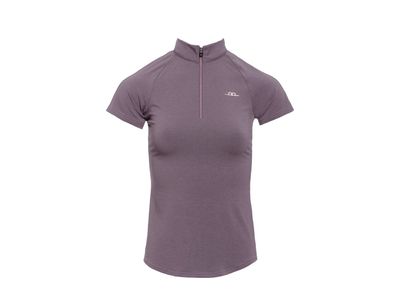 Horseware Women's CleanCool Half Zip Short Sleeve Top - Antique Plum