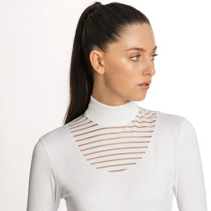 Horseware Women's Lisa Technical Long Sleeve Competition Shirt - White