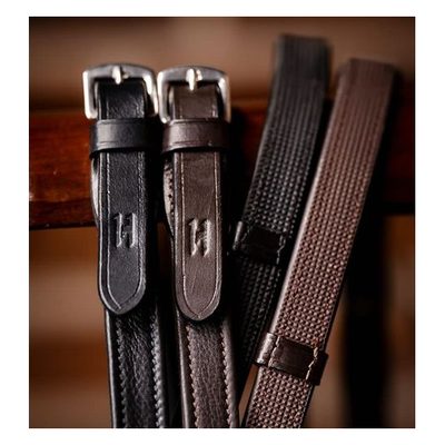 Horseware Jumper Reins w/Stoppers - Brown