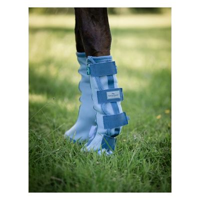 Horseware Fly Boots Set of 2 - Heather Blue/Blue/Silver