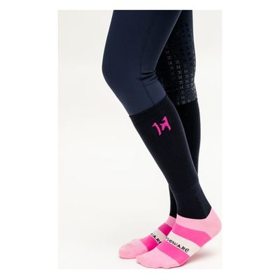 Horseware Newmarket Athletix Socks - Pink Stripe