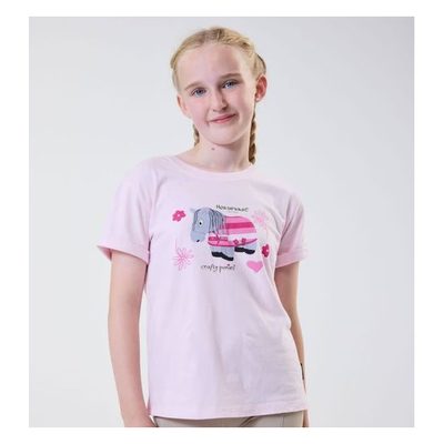 Horseware Kids' Crafty Pony Tee Shirt - Pink