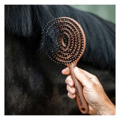 Horseware Mane & Tail Brush - Wood Effect