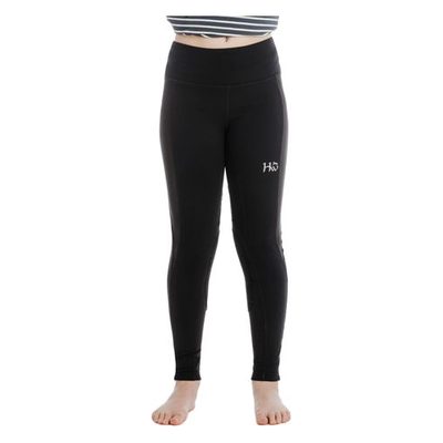 Horseware Kids' Knee Patch Riding Tights - Black