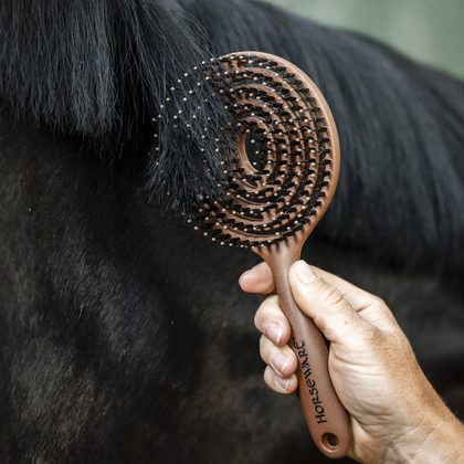 Horseware Mane & Tail Brush - Wood Effect