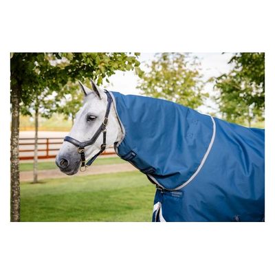 Horseware Ionic Therapy Turnout Hood 0g - Imperial Blue/Silver/Navy