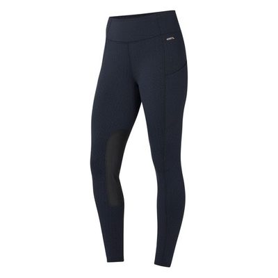 Kerrits Women's Fleece Lite II Knee Patch Tights - Galaxy Blue