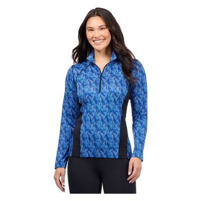Kerrits Women's Equibreeze Print Ice Fil Long Sleeve Shirt - Oasis Lucky Cascade