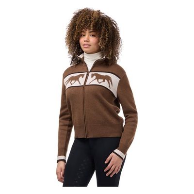 Kerrits Women's Reflections Full Zip Sweater - Acorn