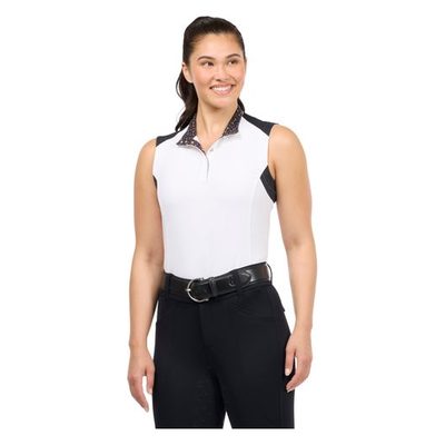 Kerrits Women's Affinity Pro Sleeveless Show Shirt - Black/Mixed Bits