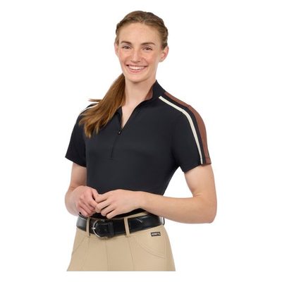 Kerrits Women's Agility Solid Coolcore Short Sleeve Shirt - Black