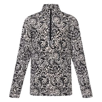 Kerrits Kids' Equibreeze Print Ice Fil Long Sleeve Shirt - Soft White Posh Paisley