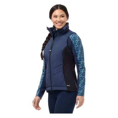Kerrits Women's Core Motion Quilted Vest - Nightfall Giddy Up