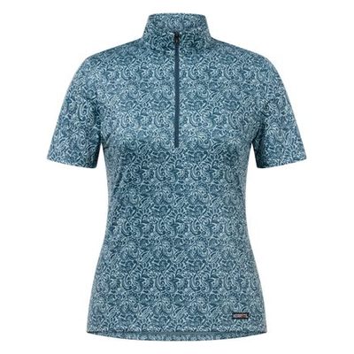 Kerrits Women's Play It Print Coolcore Short Sleeve Shirt - Jasper Posh Paisley