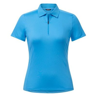 Kerrits Women's Serenity Solid Coolcore Short Sleeve Polo Shirt - Oasis Blue