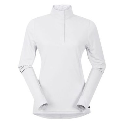 Kerrits Women's Encore Long Sleeve Show Shirt - White/Bit Of Luck
