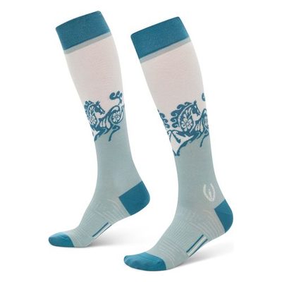 Kerrits Women's Frolic Horse Knee-Hi Socks - Shoreline
