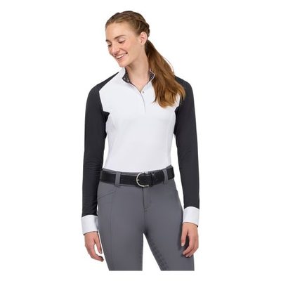 Kerrits Women's Affinity Pro Long Sleeve Show Shirt - Black/Mixed Bits