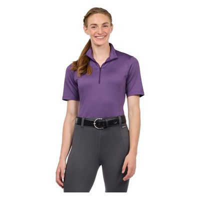 Kerrits Women's Ice Fil Lite Short Sleeve Shirt Solid - Purple