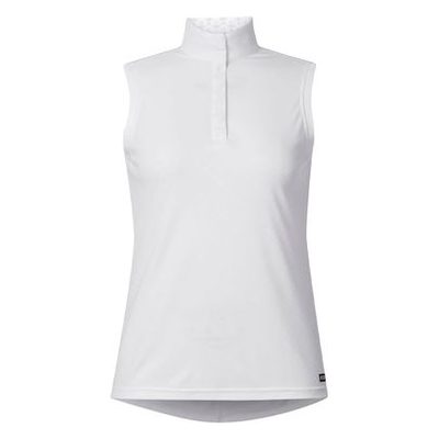 Kerrits Women's Encore Sleeveless Show Shirt - White/Bit Of Luck