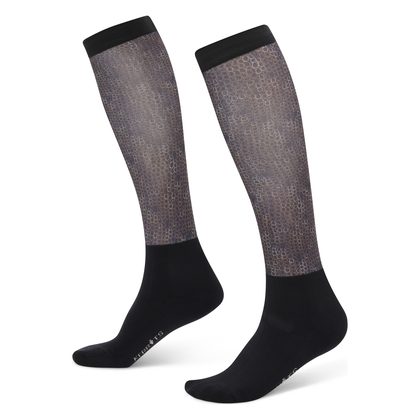 Kerrits Women's Dual Zone Boot Socks - Black Lucky Cascade