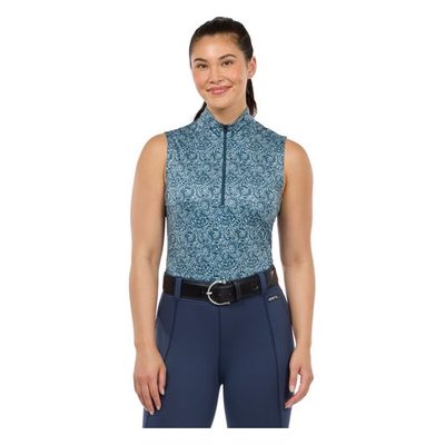 Kerrits Women's Play It Print Coolcore Sleeveless Shirt - Jasper Posh Paisley