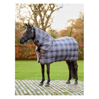 LeMieux Arika Heritage Check Stable Rug w/Neck 200g - Cocoa