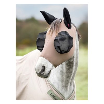 LeMieux Bug Relief Half Fly Mask - Walnut