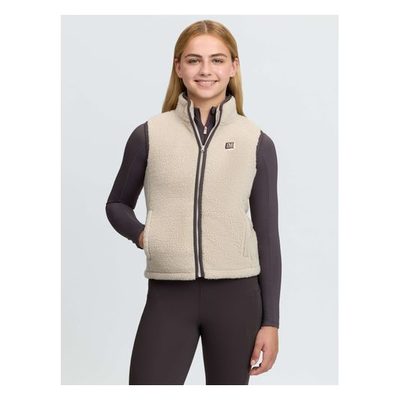 LeMieux Kids' Young Rider Trinity Teddy Gilet - Stone