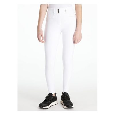 LeMieux Kids' Young Rider Izzy Knee Grip Breeches - White