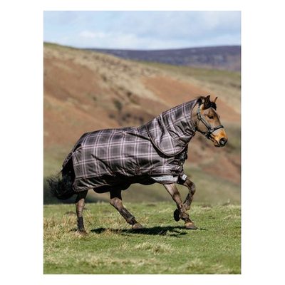 LeMieux Arika Heritage Check 100g Turnout Rug - Cocoa