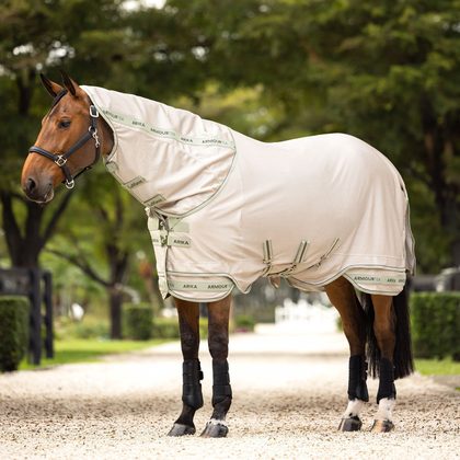 LeMieux Arika ShowerTek Fly Blanket - Gray/Blue
