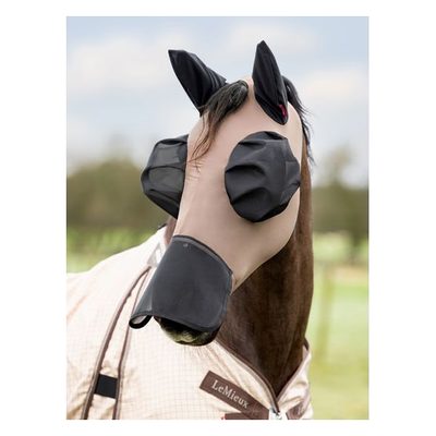 LeMieux Bug Relief Full Fly Mask - Walnut