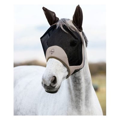 LeMieux Kudos AeroGuard Half Fly Mask - Pecan