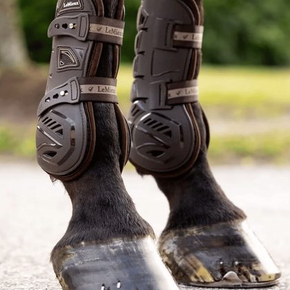 LeMieux Arika Mesh Brushing Boots - Russet