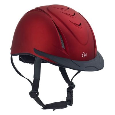 Ovation Metallic Schooler Helmet - Red